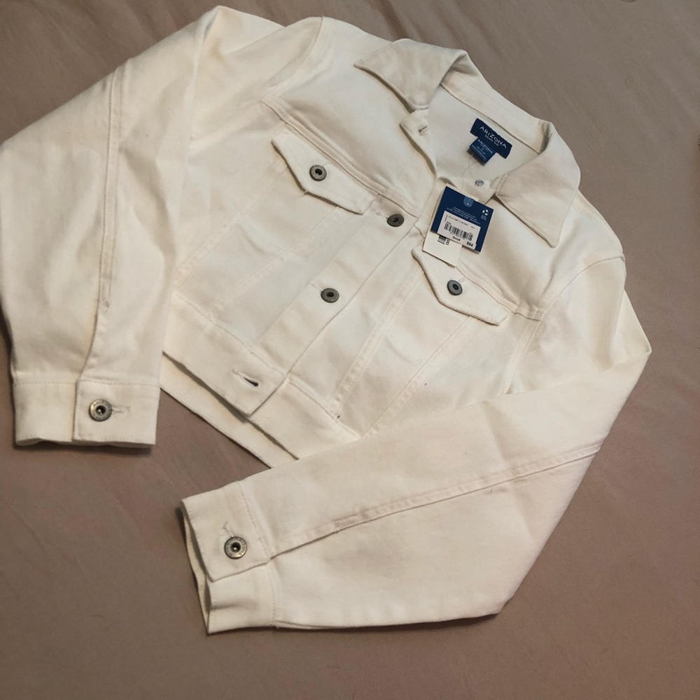 White jean jacket